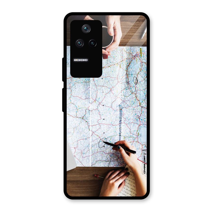 Just Travel Glass Back Case for Poco F4 5G