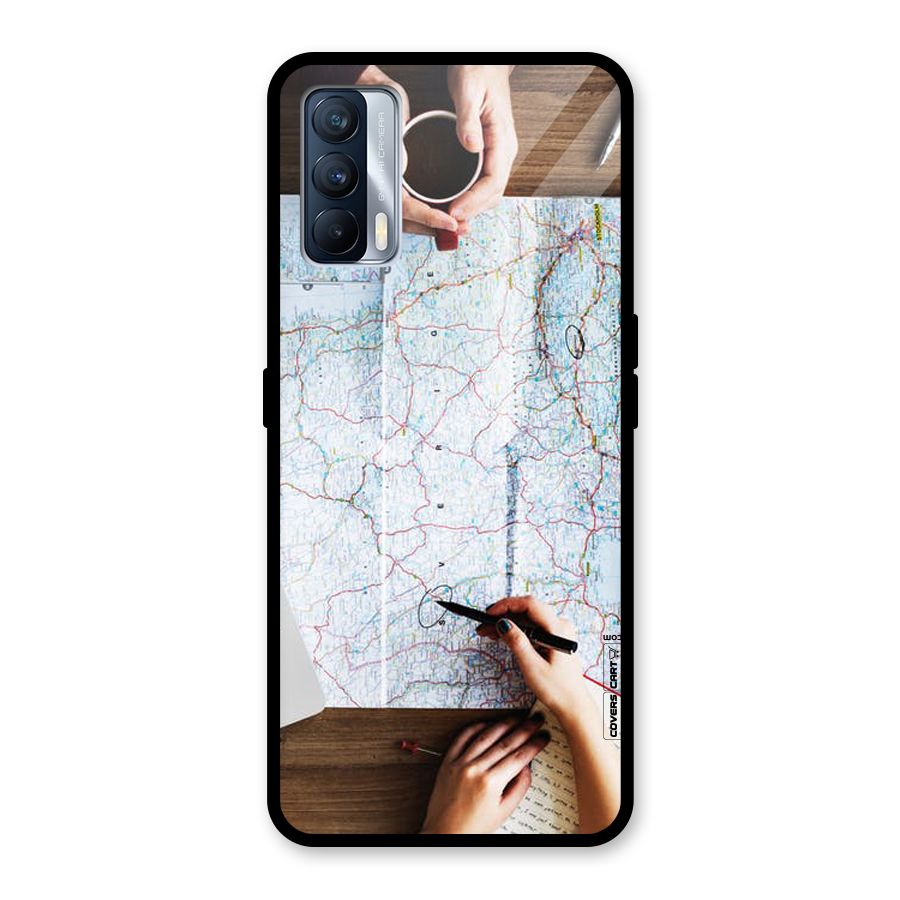 Just Travel Glass Back Case for Realme X7