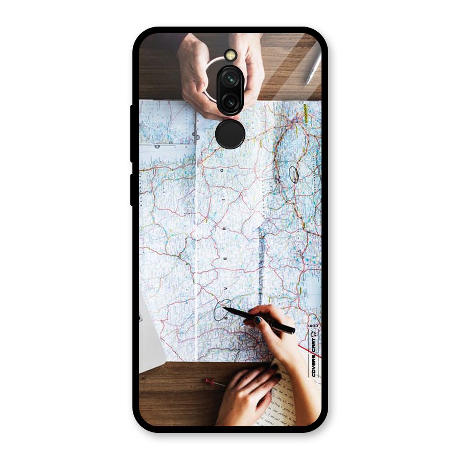 Just Travel Glass Back Case for Redmi 8