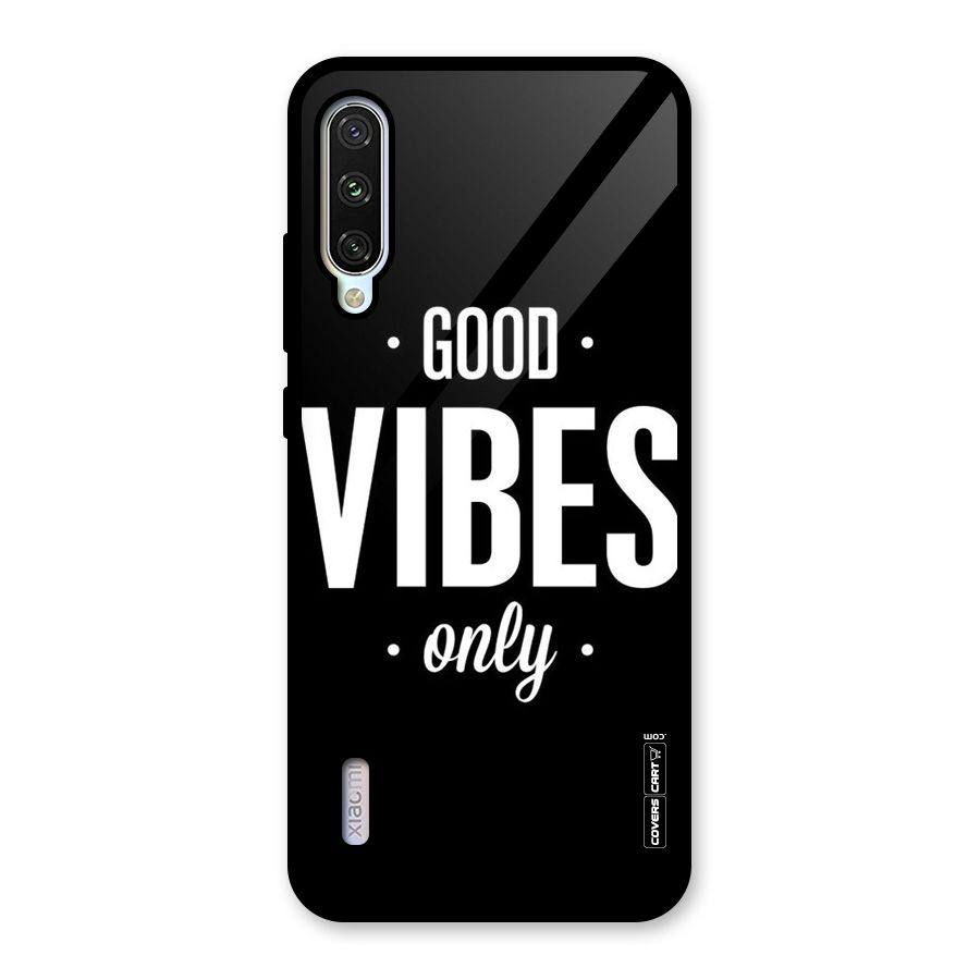 Just Vibes Glass Back Case for Mi A3