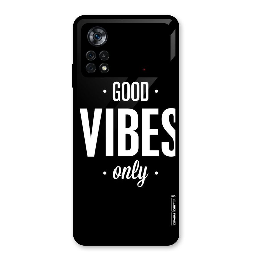 Just Vibes Glass Back Case for Poco X4 Pro 5G