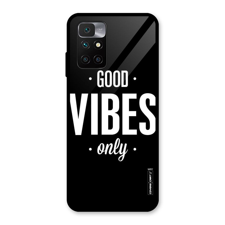 Just Vibes Glass Back Case for Redmi 10 Prime