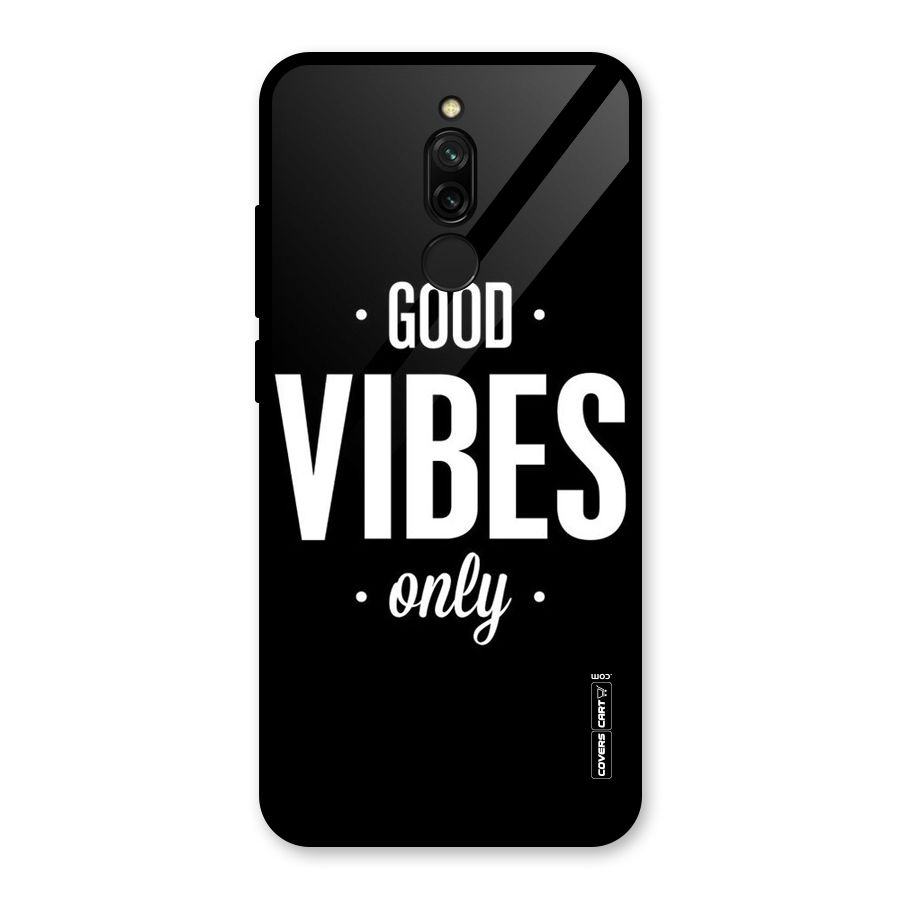 Just Vibes Glass Back Case for Redmi 8