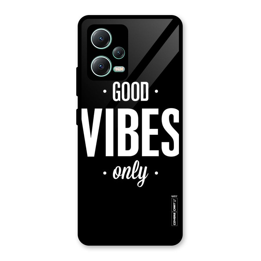 Just Vibes Glass Back Case for Redmi Note 12 5G