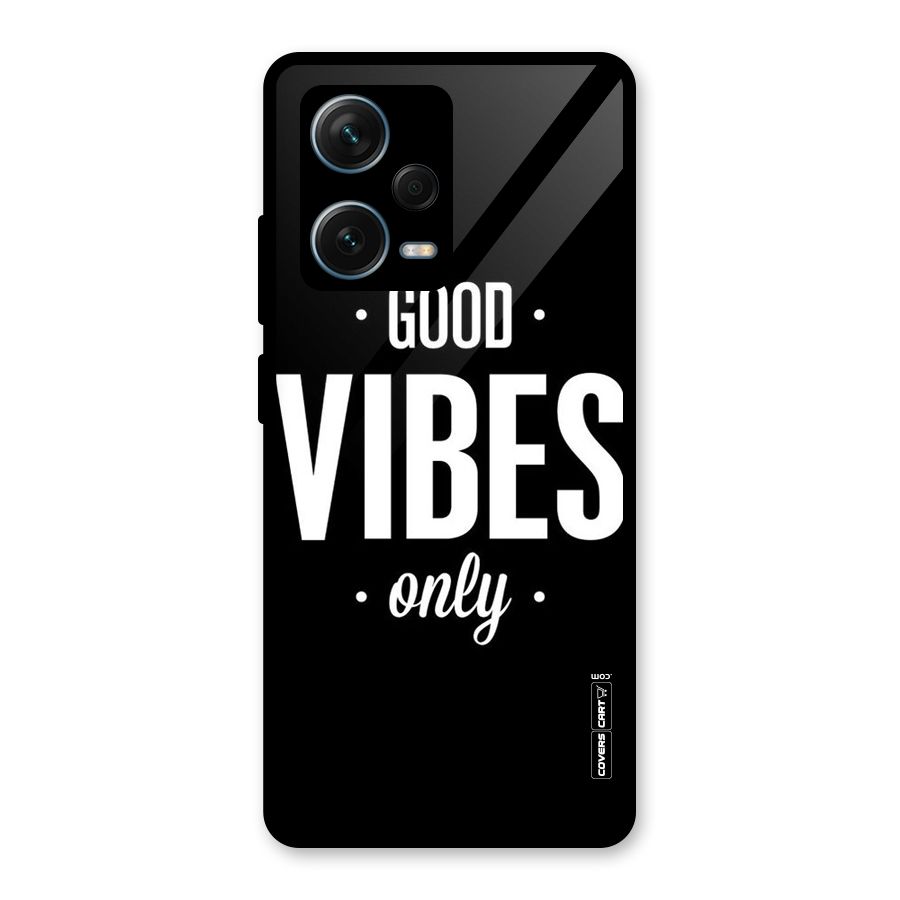 Just Vibes Glass Back Case for Redmi Note 12 Pro Plus 5G