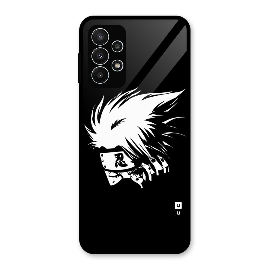 Kakashi Hatake Black Glass Back Case for Galaxy A23
