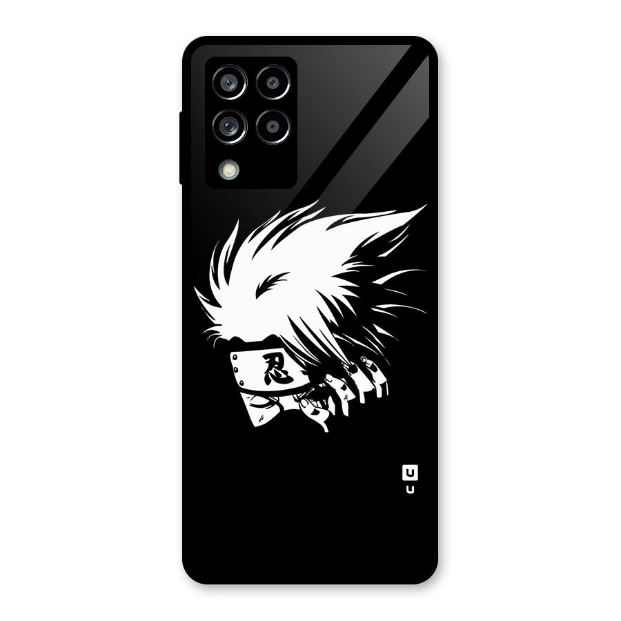 Kakashi Hatake Black Glass Back Case for Galaxy M53 5G