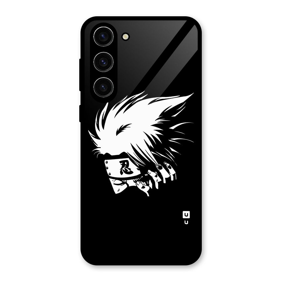 Kakashi Hatake Black Glass Back Case for Galaxy S23 Plus