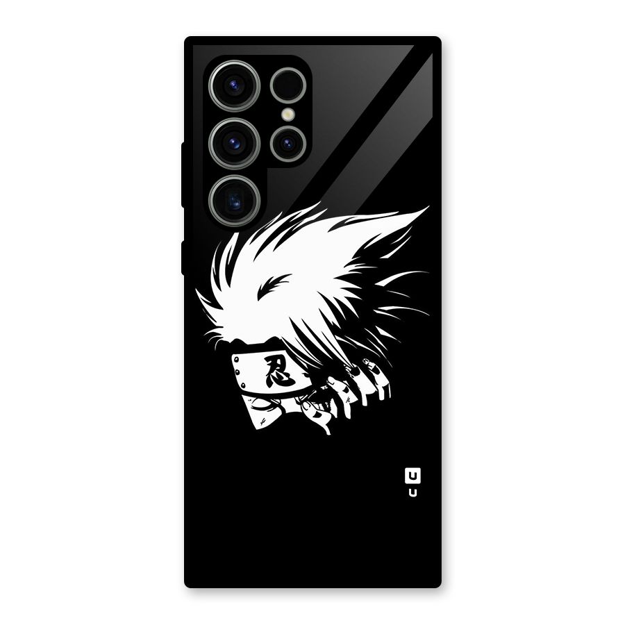 Kakashi Hatake Black Glass Back Case for Galaxy S23 Ultra