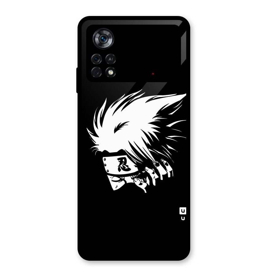 Kakashi Hatake Black Glass Back Case for Poco X4 Pro 5G