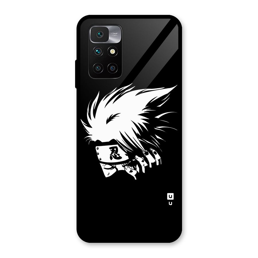Kakashi Hatake Black Glass Back Case for Redmi 10 Prime