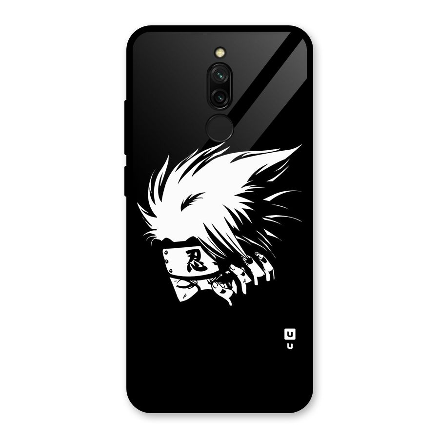 Kakashi Hatake Black Glass Back Case for Redmi 8