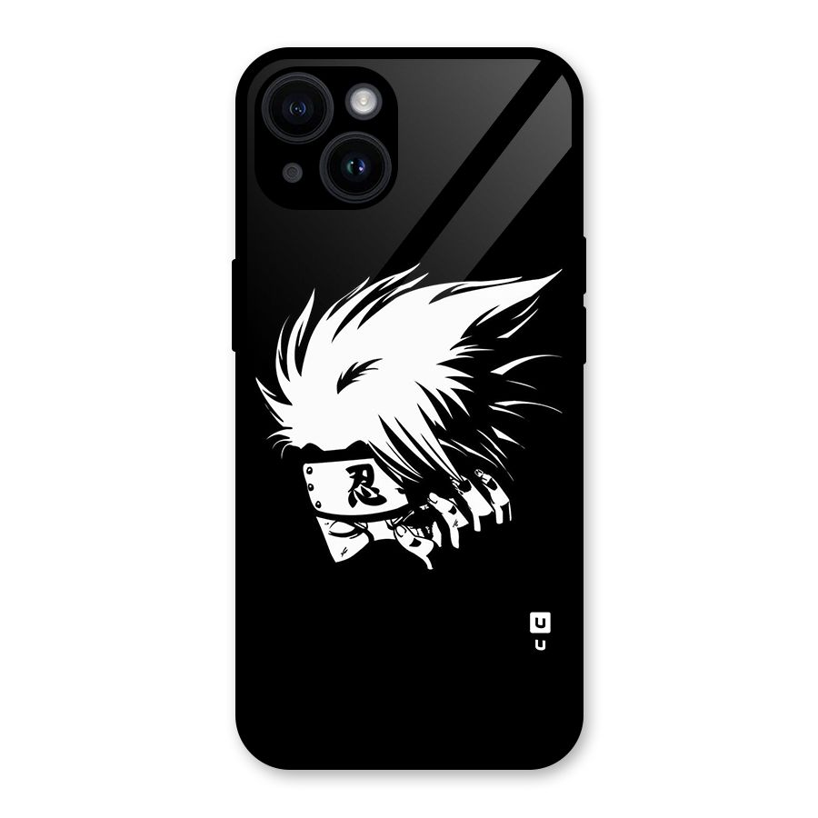 Kakashi Hatake Black Glass Back Case for iPhone 14
