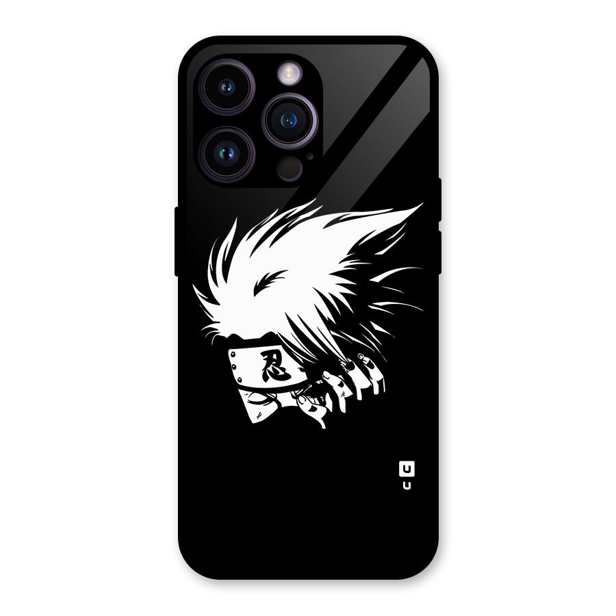 Kakashi Hatake Black Glass Back Case for iPhone 14 Pro Max