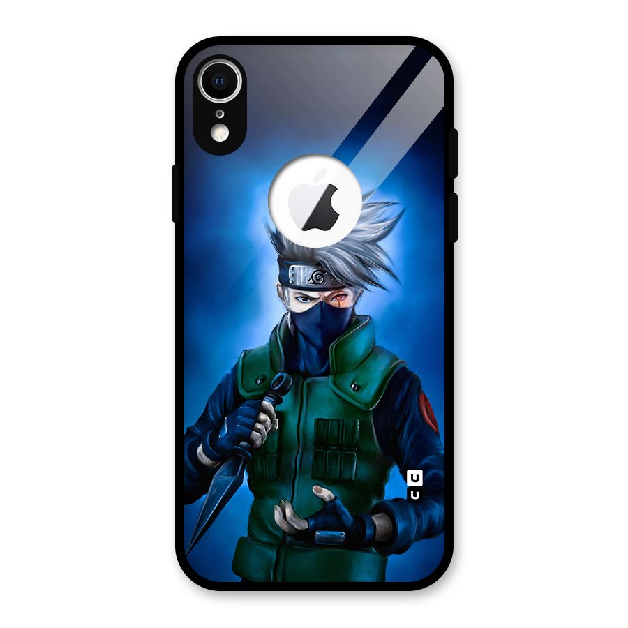 Kakashi Hatake Glass Back Case for iPhone XR Logo Cut