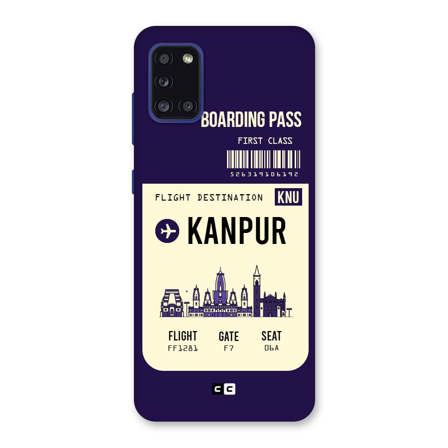Kanpur Boarding Pass Back Case for Galaxy A31