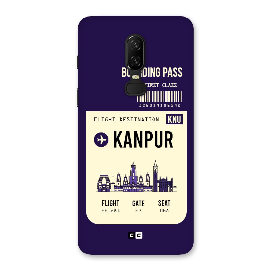 Kanpur Boarding Pass Back Case for OnePlus 6