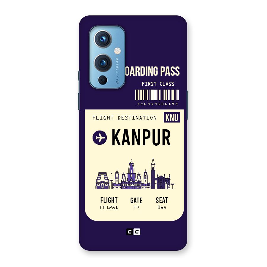 Kanpur Boarding Pass Back Case for OnePlus 9