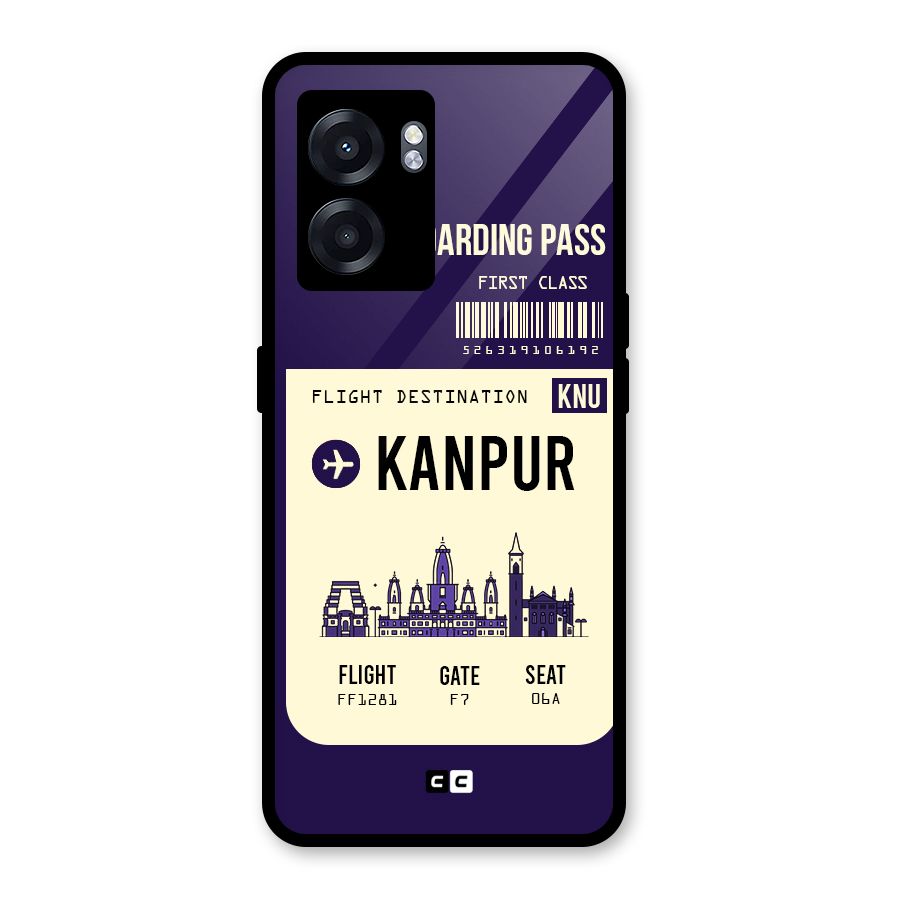 Kanpur Boarding Pass Glass Back Case for Realme Narzo 50 5G