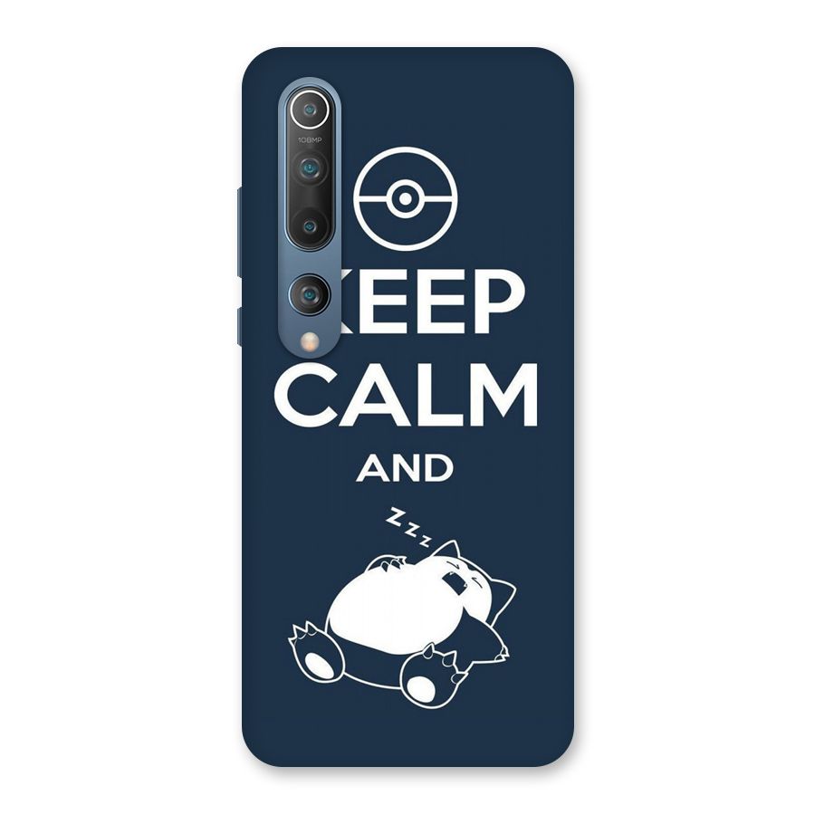 Keep Calm and Sleep Back Case for Mi 10