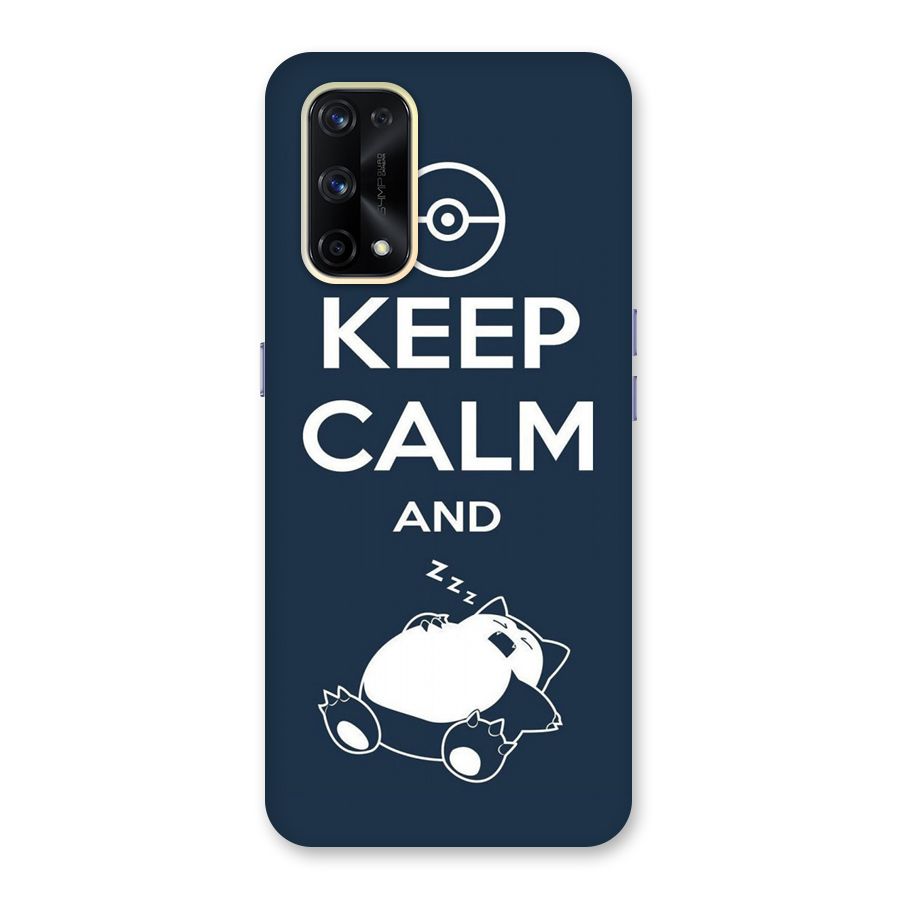 Keep Calm and Sleep Glass Back Case for Realme X7 Pro