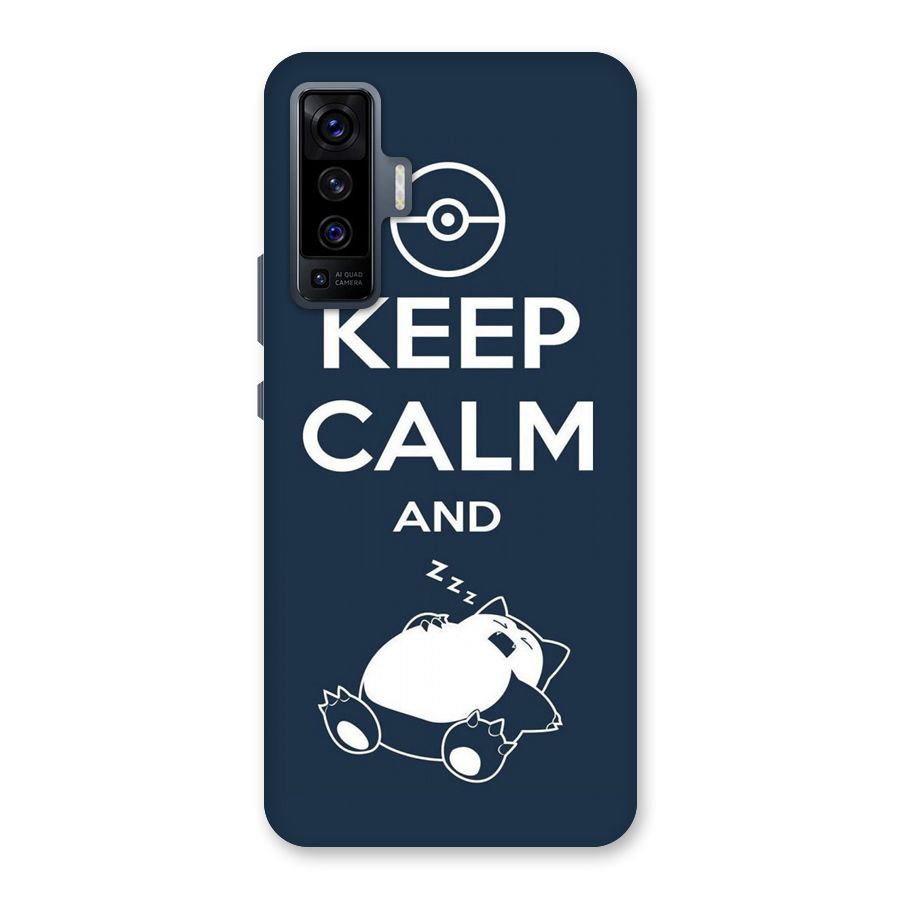 Keep Calm and Sleep Back Case for Vivo X50
