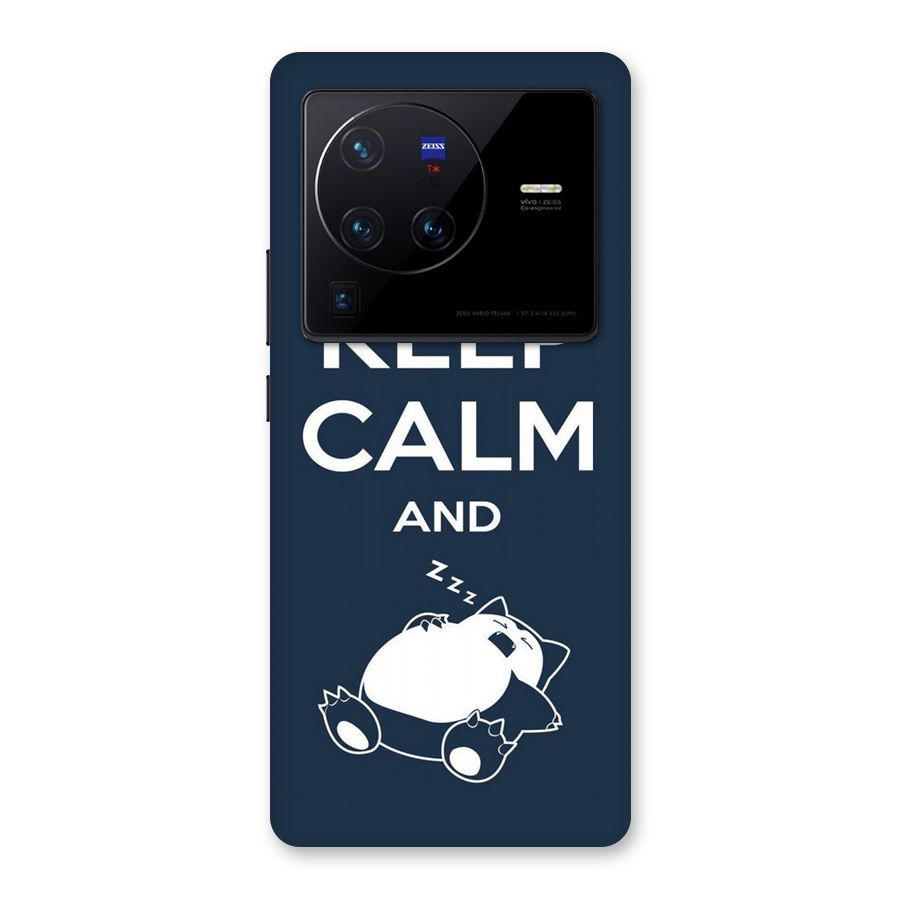 Keep Calm and Sleep Back Case for Vivo X80 Pro