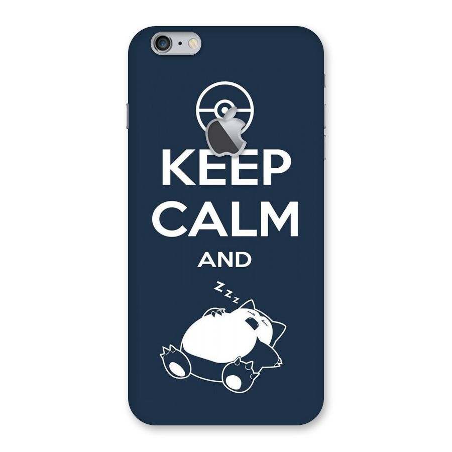 Keep Calm and Sleep Back Case for iPhone 6 Plus 6S Plus Logo Cut