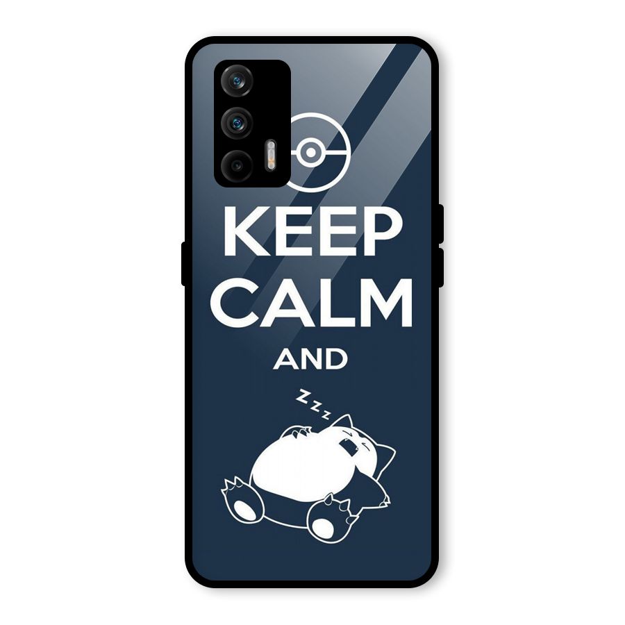 Keep Calm and Sleep Glass Back Case for Realme GT 5G