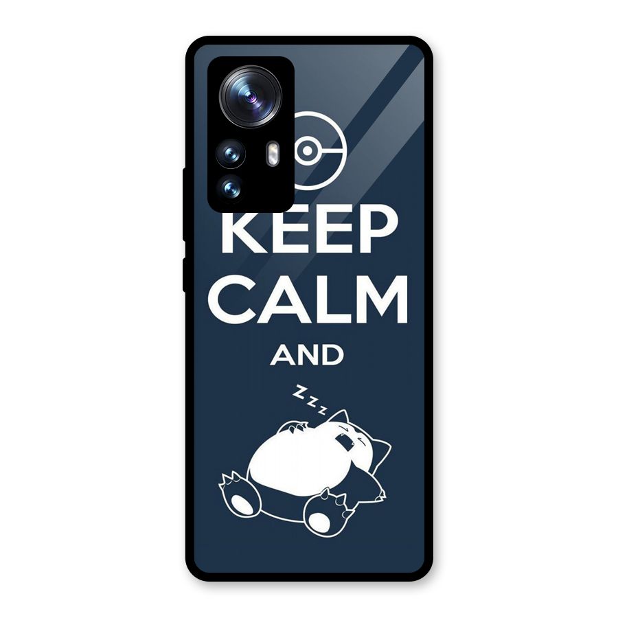 Keep Calm and Sleep Glass Back Case for Xiaomi 12 Pro