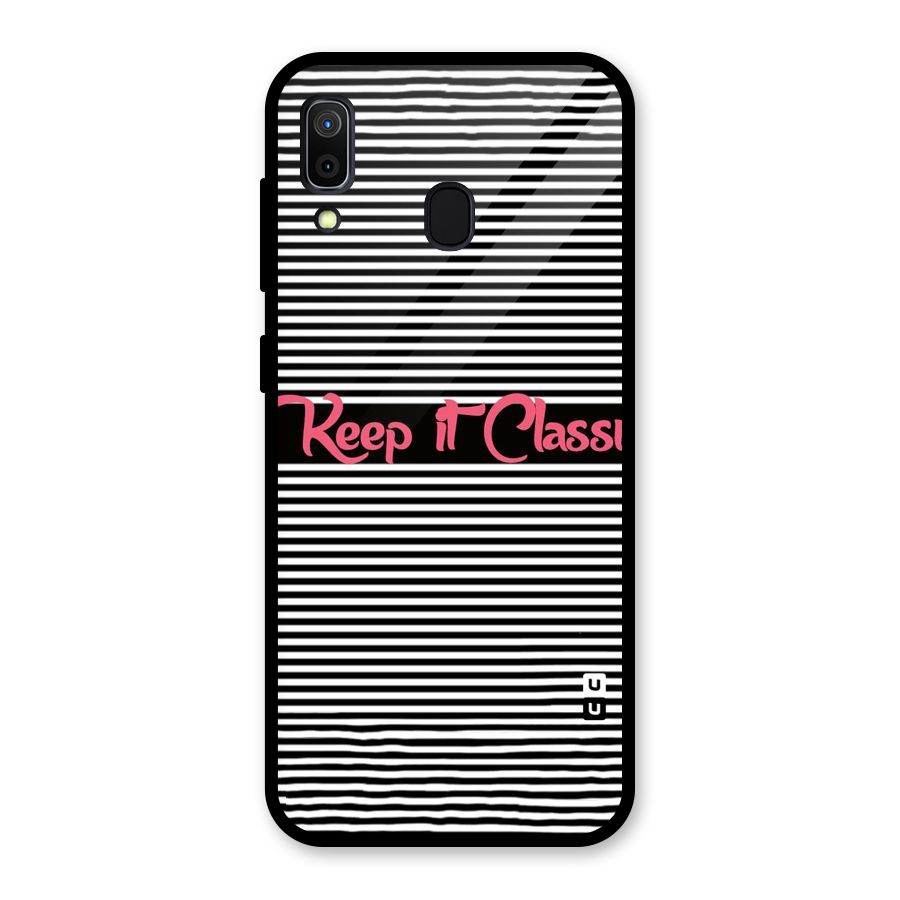 Keep It Classy Glass Back Case for Galaxy A30
