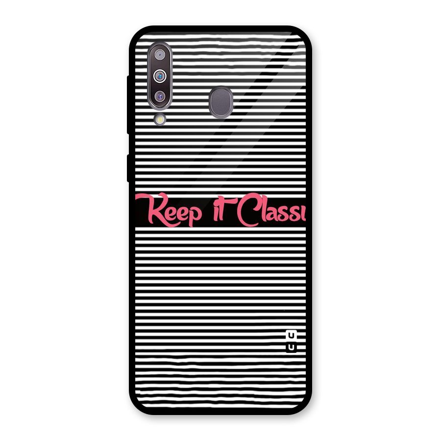Keep It Classy Glass Back Case for Galaxy M30