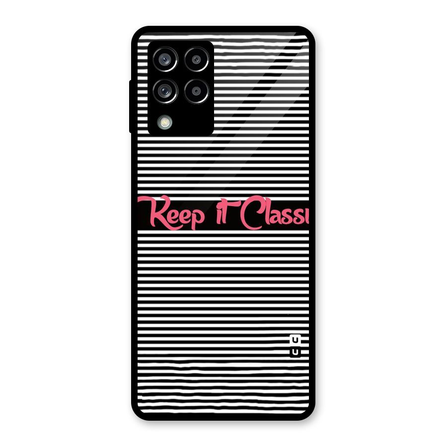Keep It Classy Glass Back Case for Galaxy M53 5G