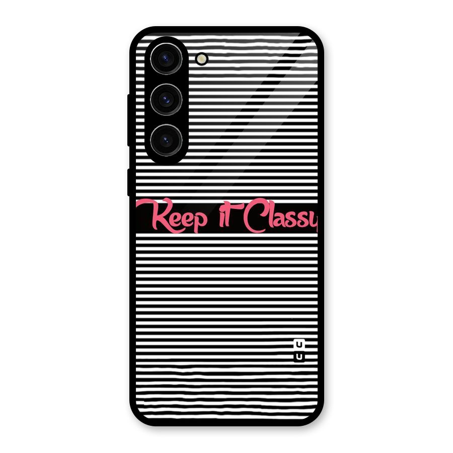 Keep It Classy Glass Back Case for Galaxy S23 Plus