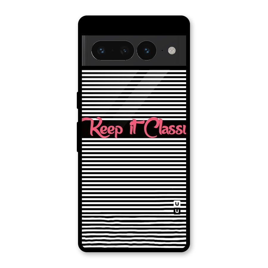 Keep It Classy Glass Back Case for Google Pixel 7 Pro