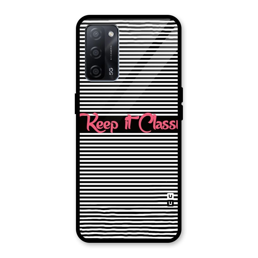 Keep It Classy Glass Back Case for Oppo A53s 5G