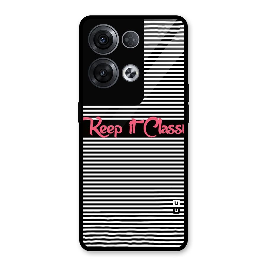 Keep It Classy Glass Back Case for Oppo Reno8 Pro 5G