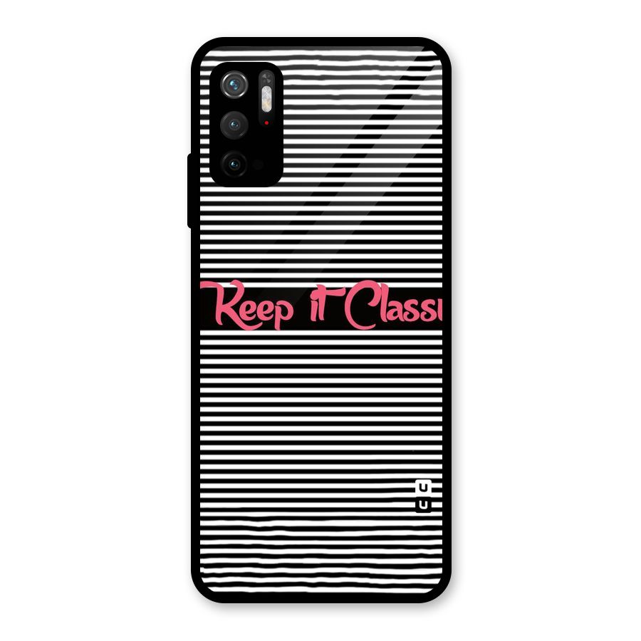 Keep It Classy Glass Back Case for Poco M3 Pro 5G