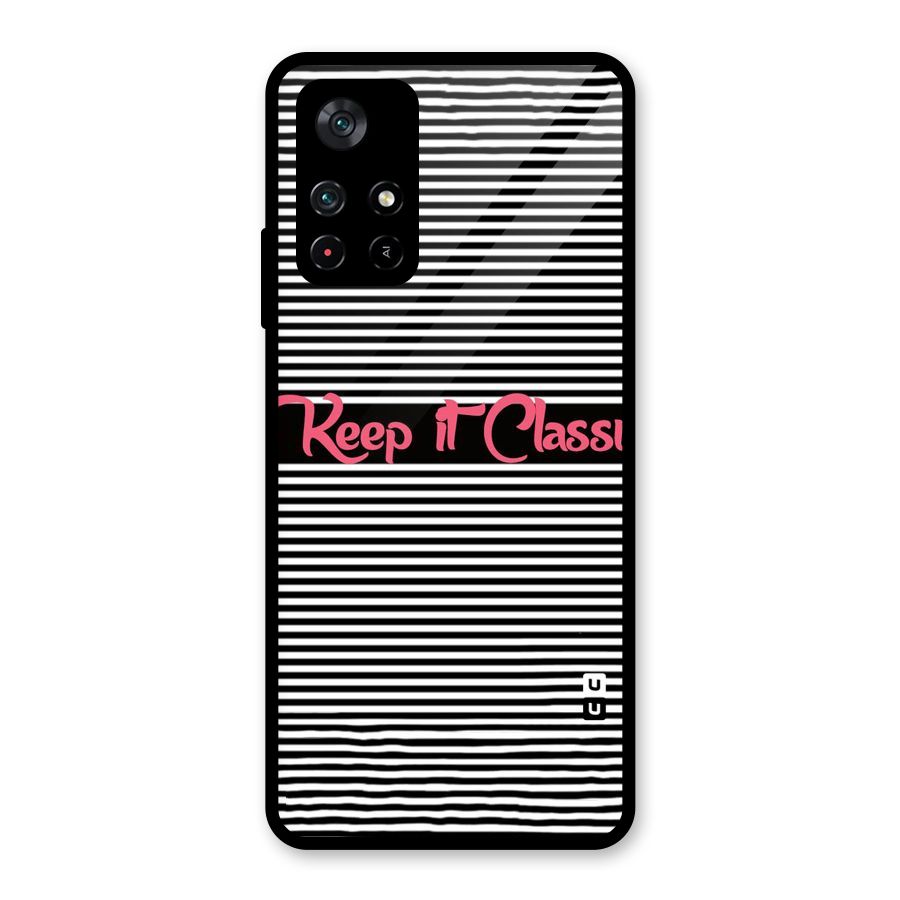 Keep It Classy Glass Back Case for Poco M4 Pro 5G
