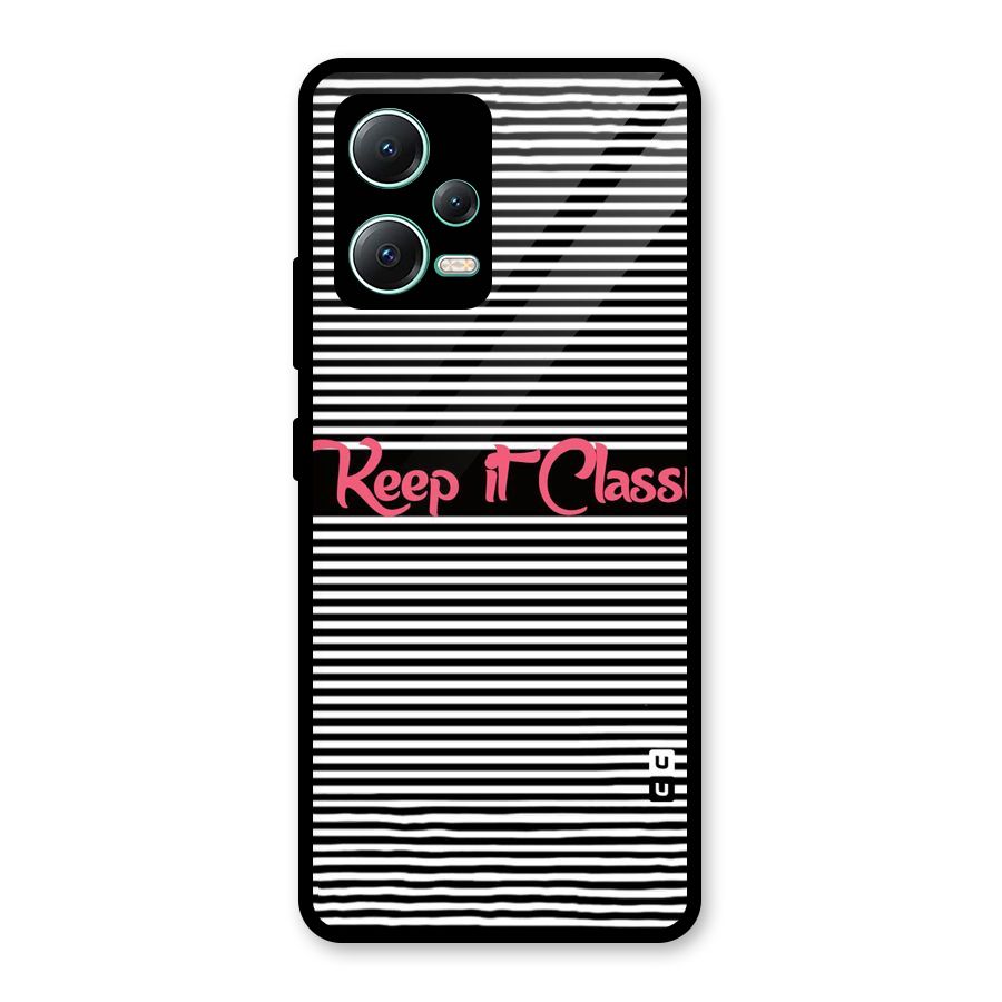 Keep It Classy Glass Back Case for Redmi Note 12 5G