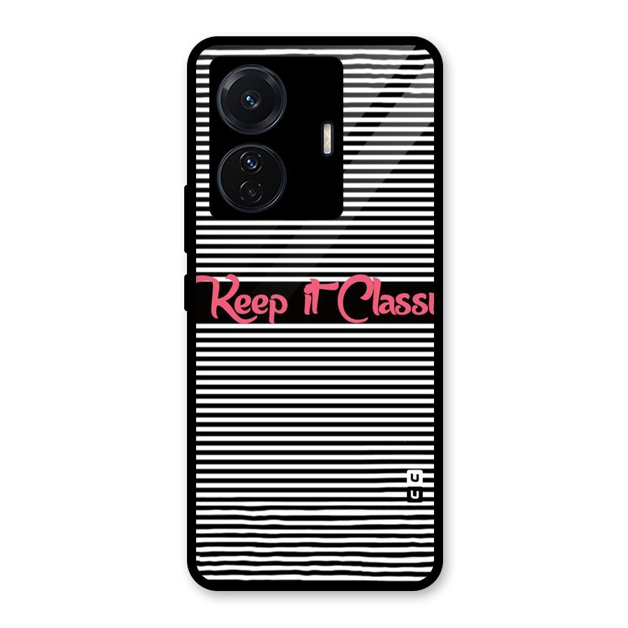 Keep It Classy Glass Back Case for Vivo T1 Pro