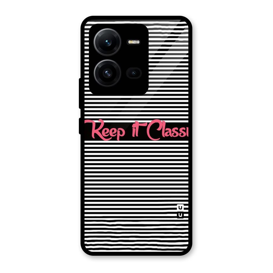 Keep It Classy Glass Back Case for Vivo V25