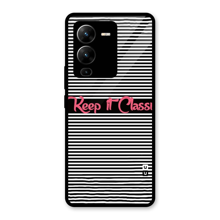 Keep It Classy Glass Back Case for Vivo V25 Pro