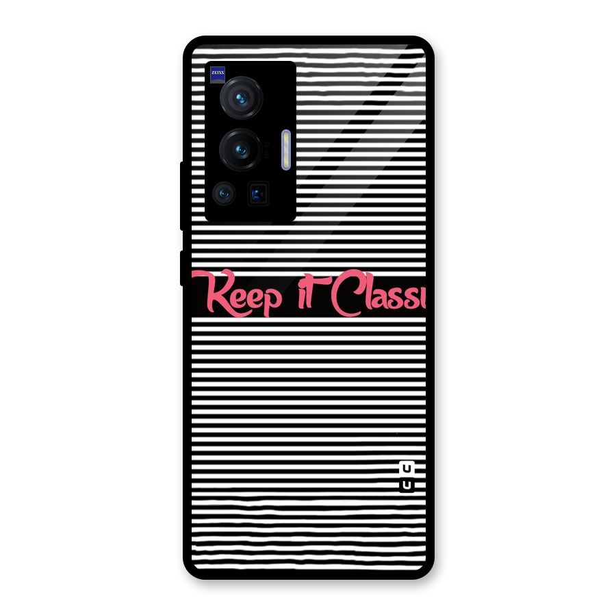 Keep It Classy Glass Back Case for Vivo X70 Pro