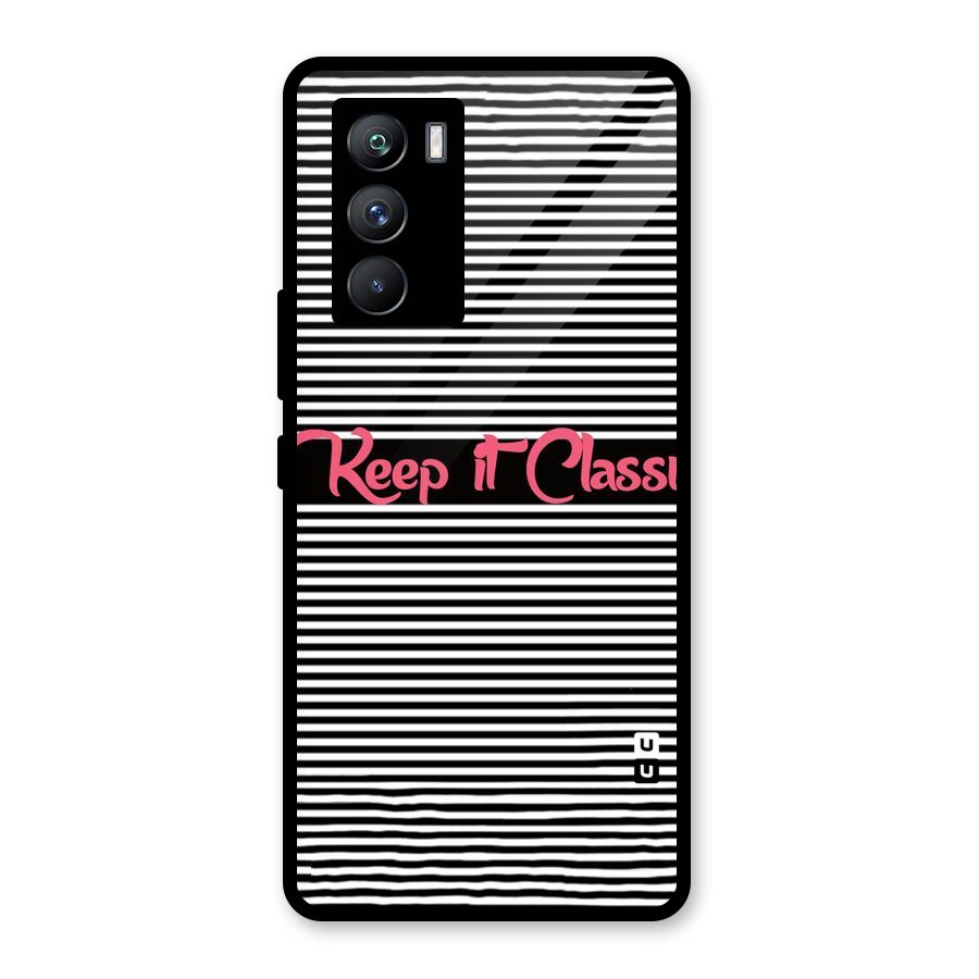 Keep It Classy Glass Back Case for Vivo iQOO 9 SE
