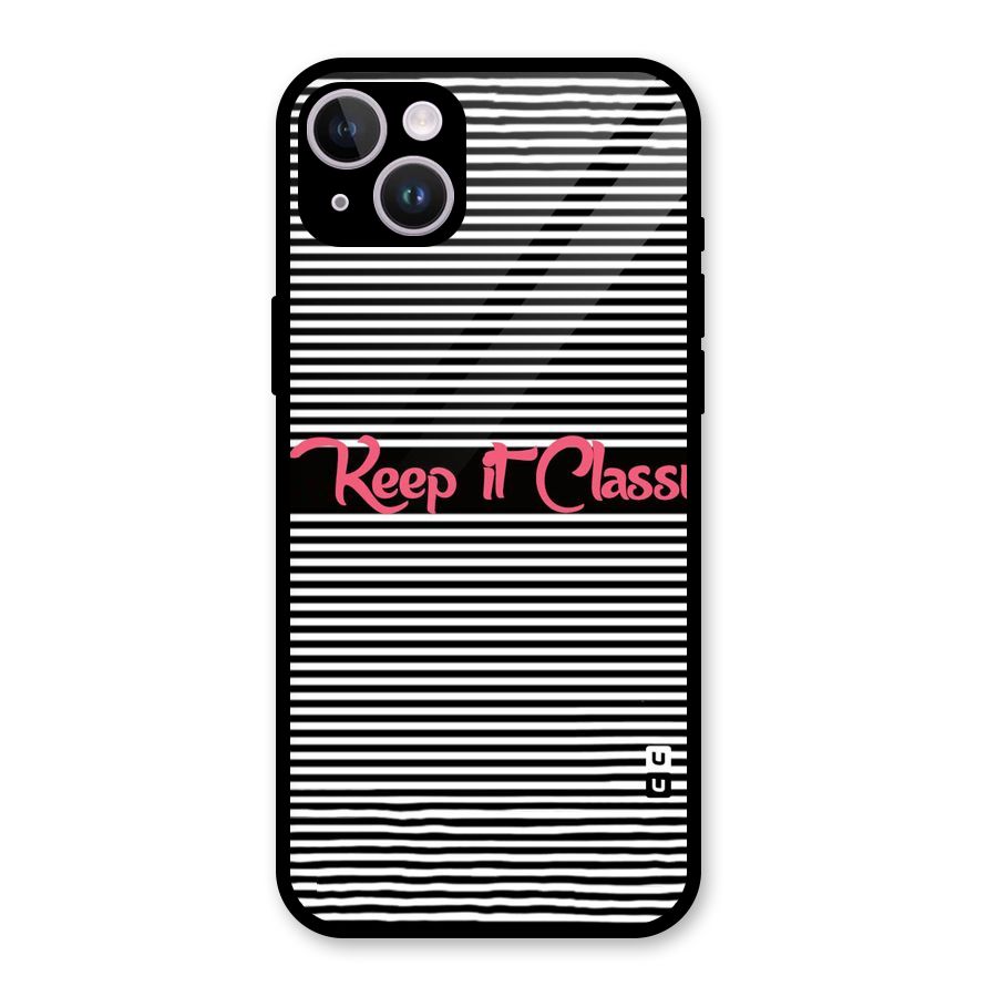 Keep It Classy Glass Back Case for iPhone 14 Plus