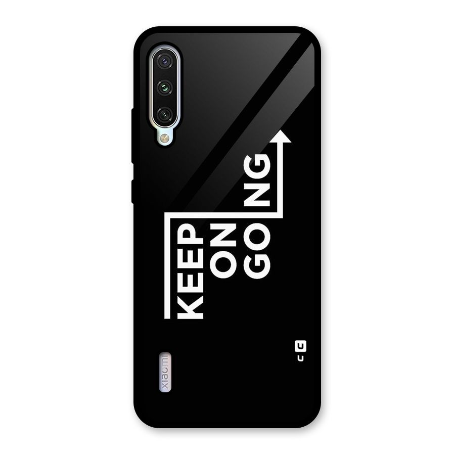 Keep On Going Glass Back Case for Mi A3