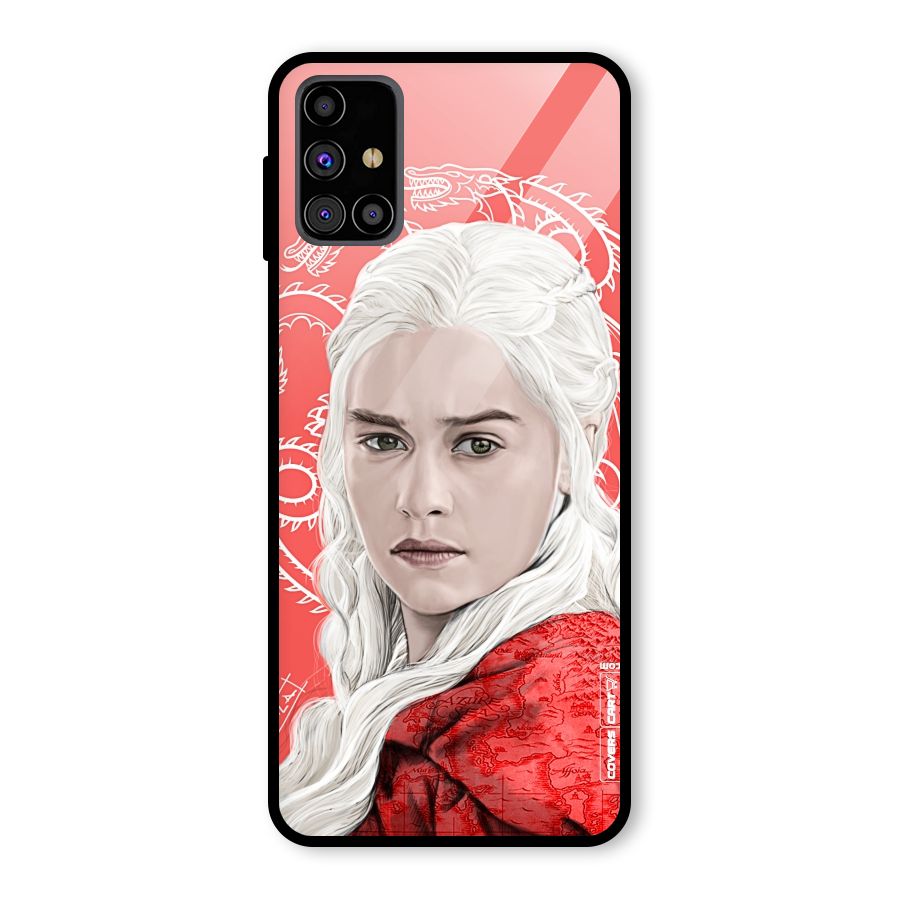 Khaleesi The Living Dragon Glass Back Case for Galaxy M31s
