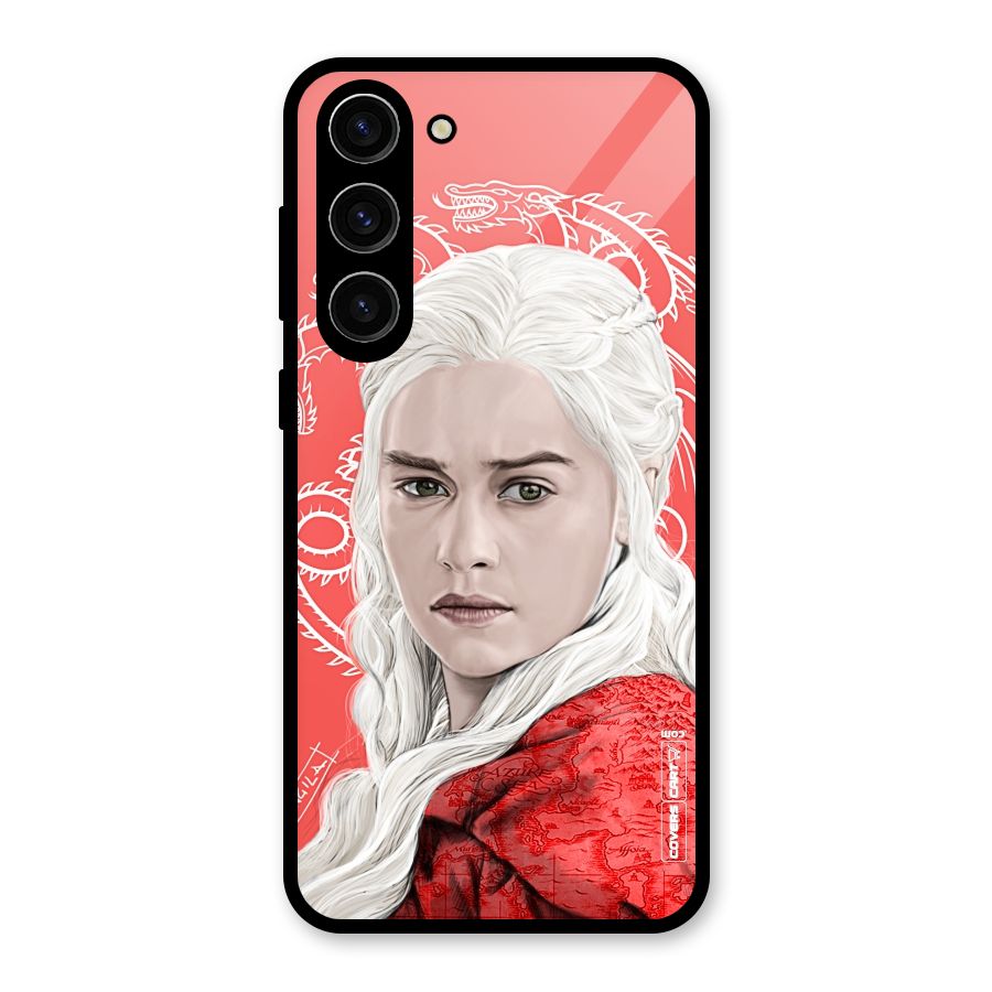 Khaleesi The Living Dragon Glass Back Case for Galaxy S23 Plus