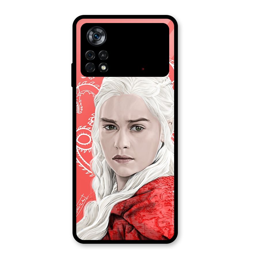 Khaleesi The Living Dragon Glass Back Case for Poco X4 Pro 5G